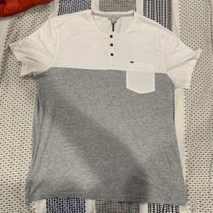 White and Grey Calvin Klein Pocket T-shirt